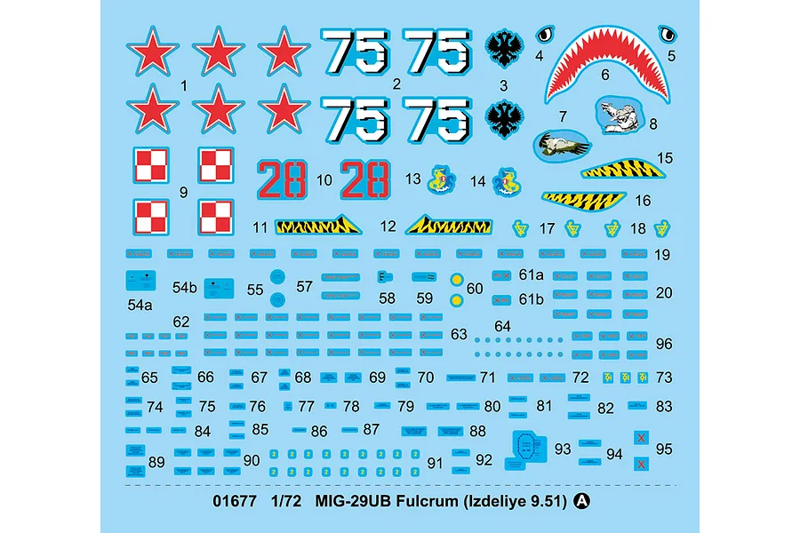 Trumpeter 1/72 MiG-29UB Fulcrum (Izdeliye 9.5) Fighter Jet Scaled Plastic Model Kit image 2