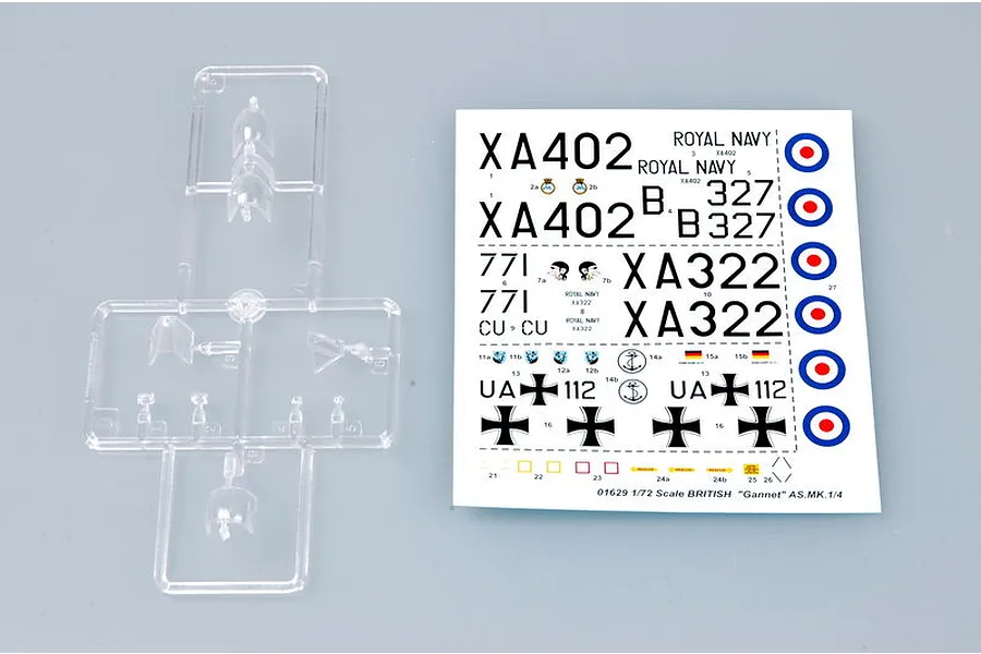 Trumpeter 1/72 British AS.Mk.1/4 Gannet Bomber Scaled Plastic Model Kit image 30077