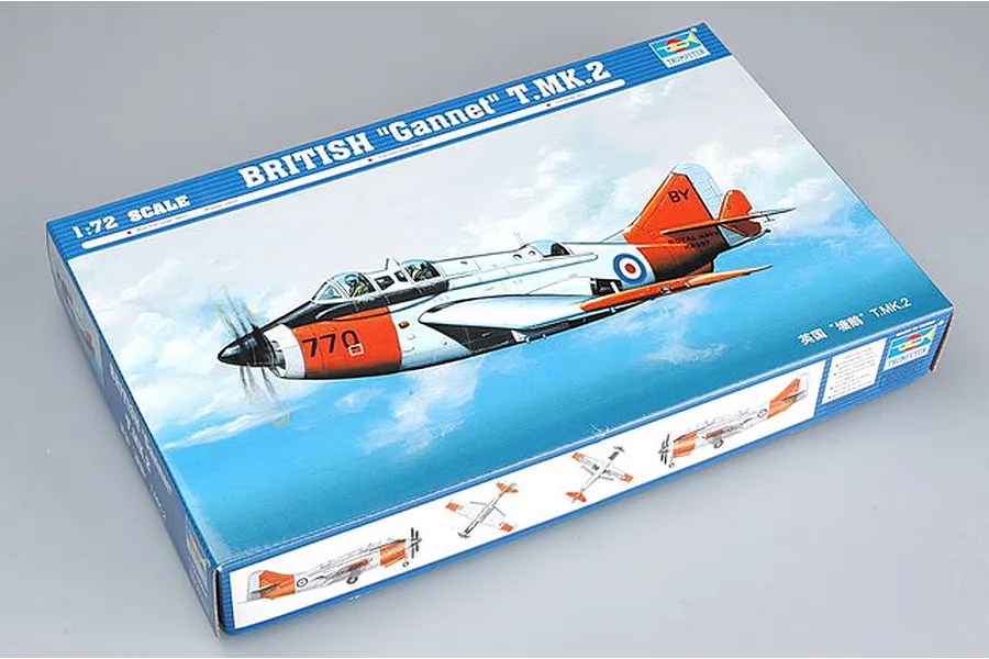 Trumpeter 1/72 British T.Mk.2 Gannet Bomber Scaled Plastic Model Kit image 30081