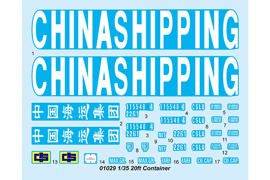 Trumpeter 1/35 20ft Shipping Container Scaled Plastic Model Kit image 30098