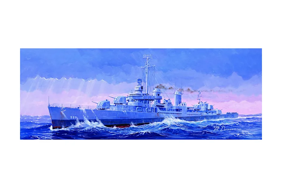 Trumpeter 1/350 USS The Sullivans DD-537 Destroyer Plastic Model Kit image 30143