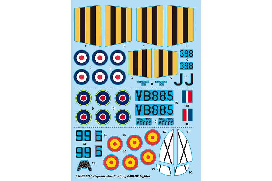 Trumpeter 1/48 Supermarine Seafang F.MK.32 Fighter Scaled Plastic Model Kit image 30174