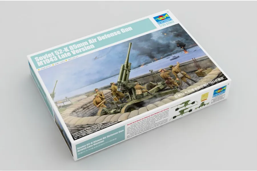 Trumpeter 1/35 Soviet M1942 52-K 85mm Air Defense Gun (Late Version) Scaled Plastic Model Kit image 30212
