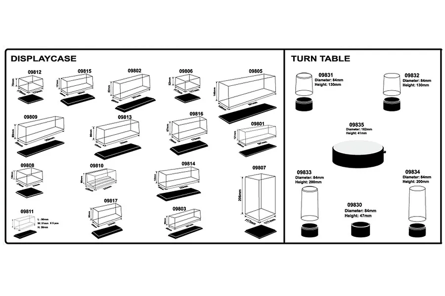 Trumpeter Model Plastic Display Case 257x66x60mm image 30237