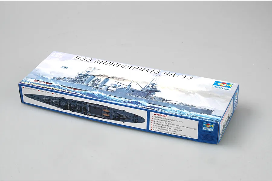 Trumpeter 1/700 USS Minneapolis CA-36 Cruiser Plastic Model Kit image 30248