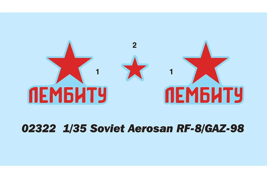 Trumpeter 1/35 Soviet Aerosan RF-8/GAZ-98 Scaled Plastic Model Kit image 30442