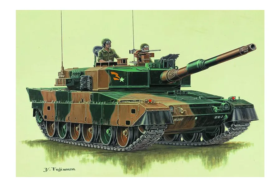 Trumpeter 1/72 Japanese JGSDF Type 90 Main Battle Tank Scaled Plastic Model Kit image 30485
