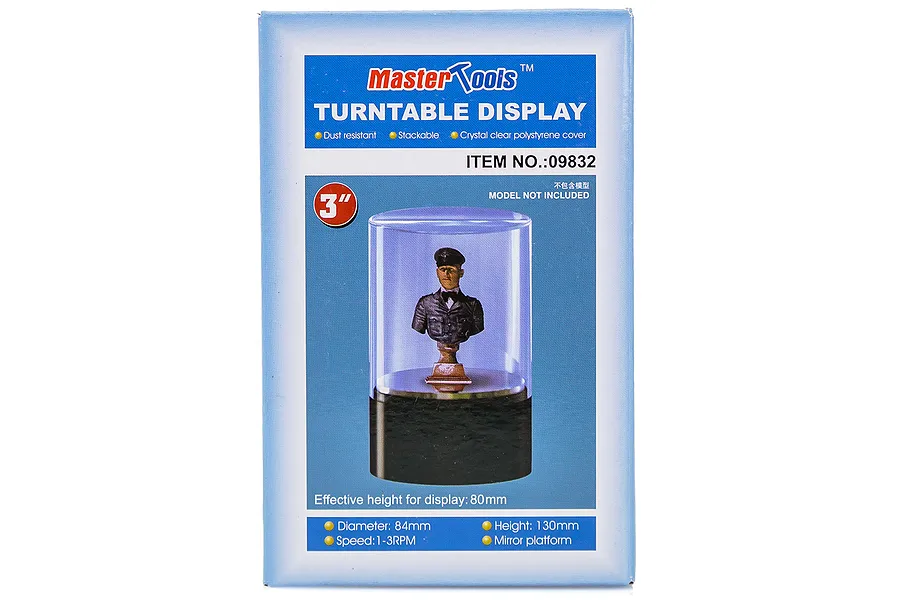 Trumpeter Model Plastic Display Turntable Case 84x130mm image 30499