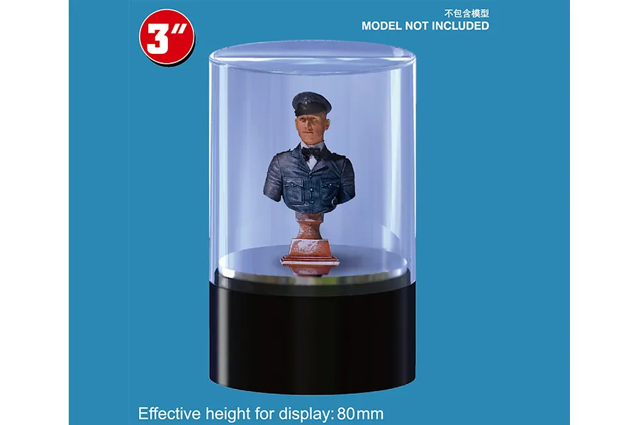Trumpeter Model Plastic Display Turntable Case 84x130mm image 30500