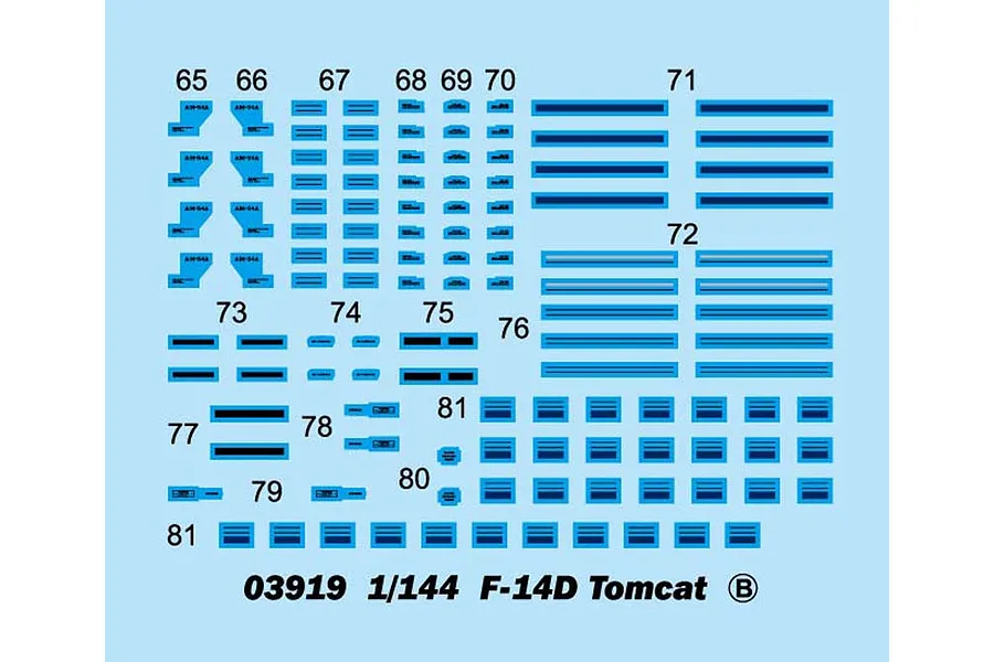 Trumpeter 1/144 F-14D Tomcat Fighter Jet Scaled Plastic Model Kit image 30550