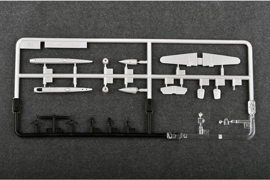 Trumpeter 1/350 North American B-25B Mitchell Aircraft Sets (10Pcs) for Aircraft Carrier Scaled Plastic Model Kit image 30604