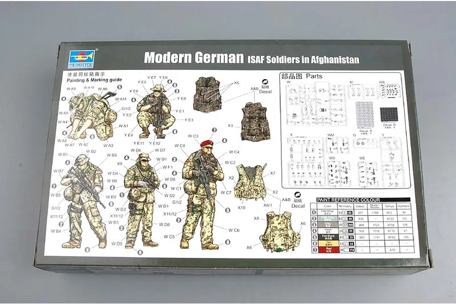 Trumpeter 1/35 German Modern ISAF Soldiers (Afghanistan) Scaled Plastic Model Kit image 30634