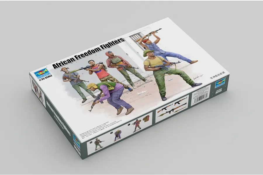 Trumpeter 1/35 African Freedom fighter Scaled Plastic Model Kit image 30669