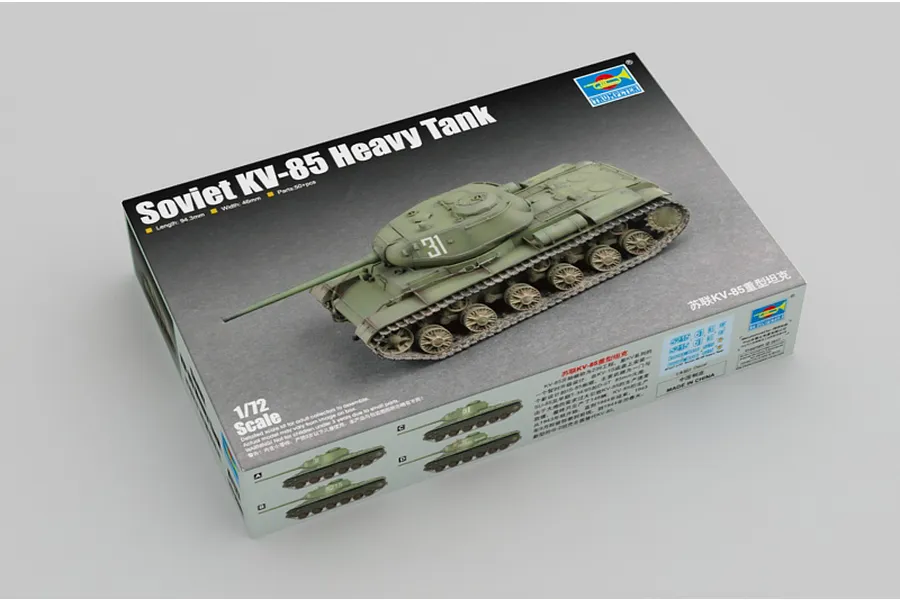 Trumpeter 1/72 Soviet KV-85 Heavy Tank Scaled Plastic Model Kit image 30674