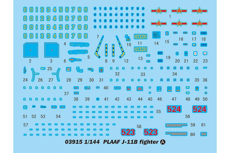 Trumpeter 1/144 PLAAF J-11B Fighter Jet Scaled Plastic Model Kit image 30710