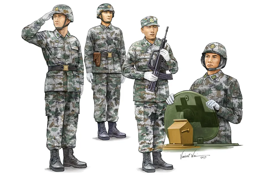 Trumpeter 1/35 PLA Tank Crew Scaled Plastic Model Kit image 30748