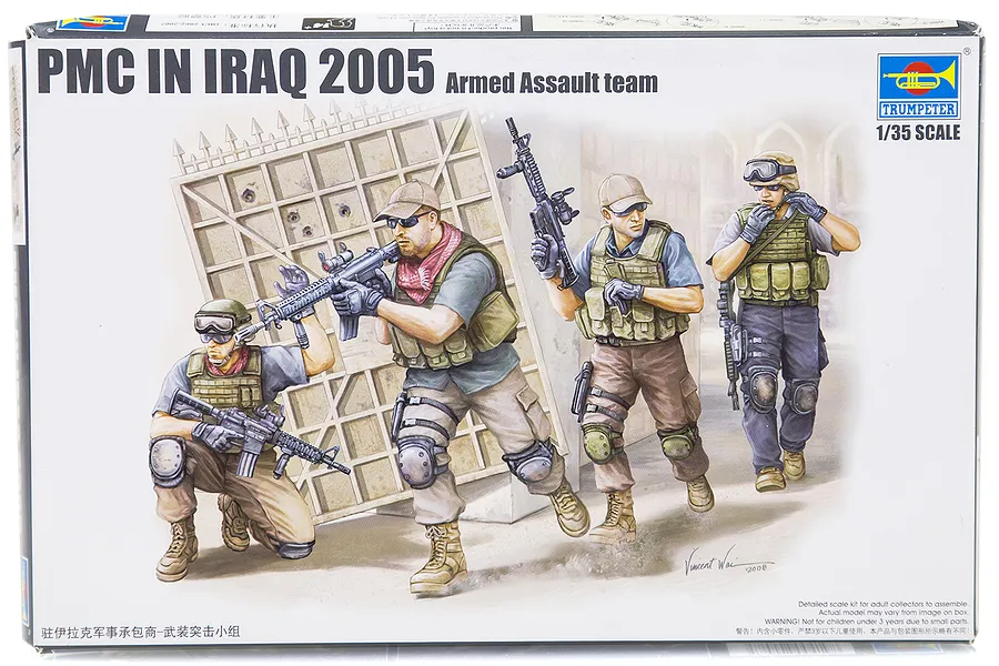 Trumpeter 1/35 Private Military Company (PMC) Assault Team in IRAQ Scaled Plastic Model Kit image 30773