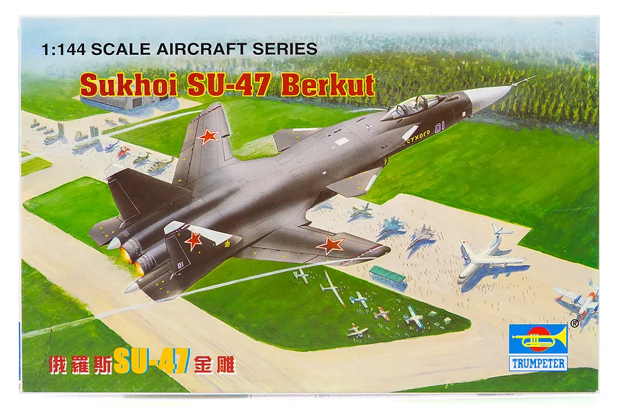 Trumpeter 1/144 Sukhoi SU-47 Berkut Fighter Jet Scaled Plastic Model Kit image 30778