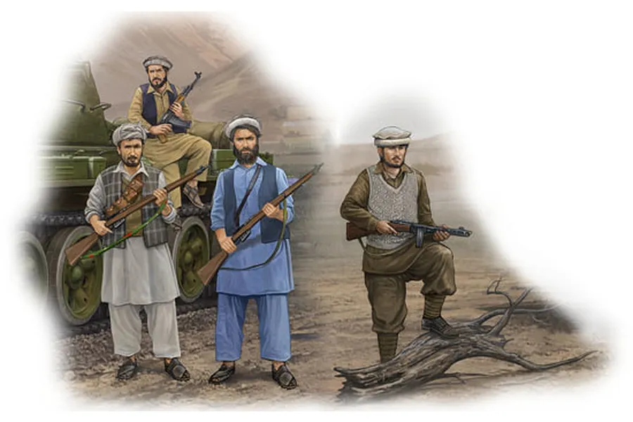 Trumpeter 1/35 Afghan Rebels Scaled Plastic Model Kit image 30800