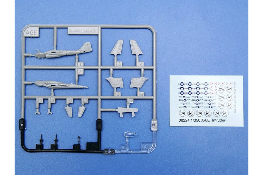 Trumpeter 1/350 A-6E Intruder Aircraft Sets (6Pcs) for Aircraft Carrier Scaled Plastic Model Kit image 3