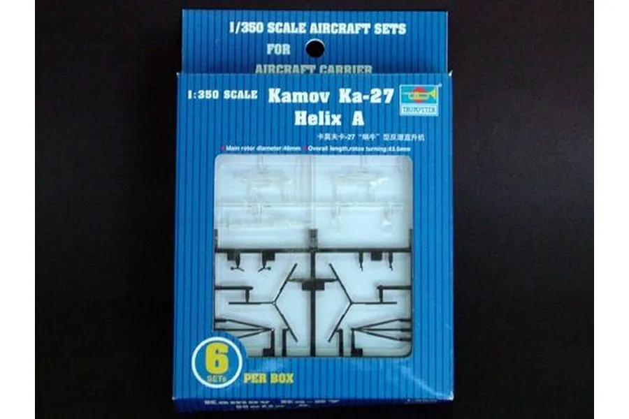 Trumpeter 1/350 Kamov Ka-27 Helix A Helicopter (6Pcs) for Aircraft Carrier Scaled Plastic Model Kit image 30857