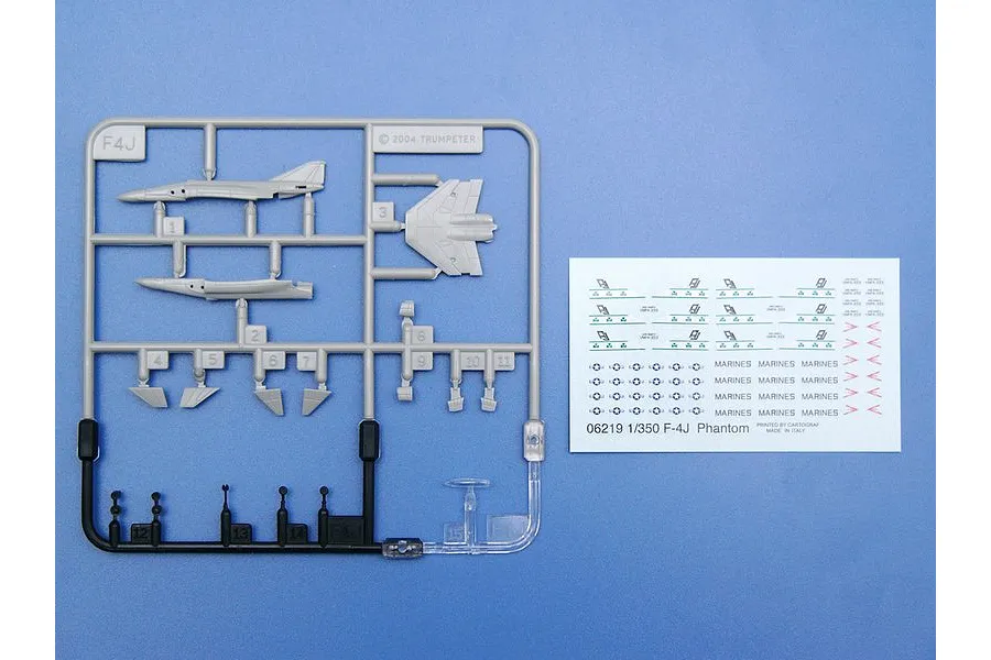 Trumpeter 1/350 F-4J Phantom II Aircraft Sets (6Pcs) for Aircraft Carrier Scaled Plastic Model Kit image 30866