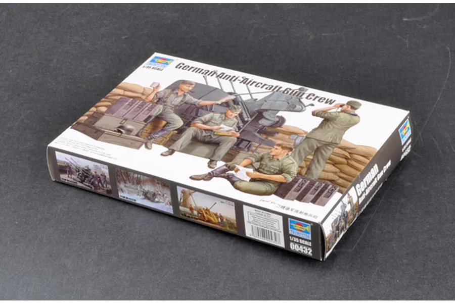 Trumpeter 1/35 German Anti-Aircraft Gun Crew Scaled Plastic Model image 30891