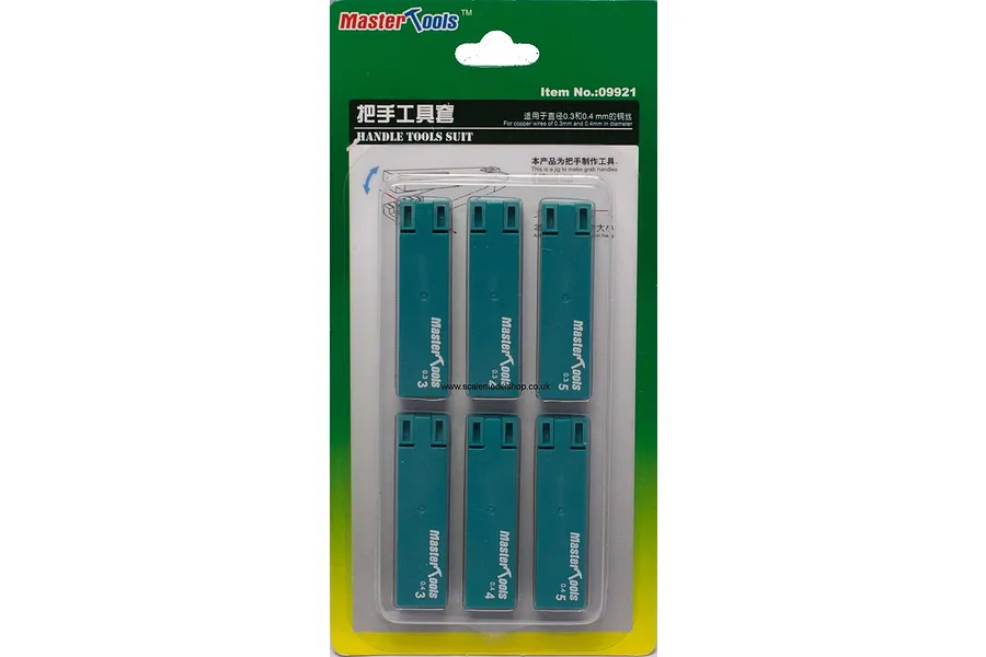 Trumpeter Master Tools Modelers 0.3, 0.4mm Handle Rail Jig Tool Set 6Pcs image 2