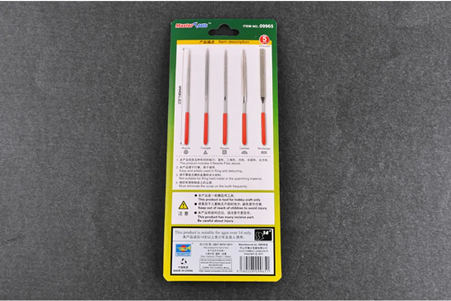 Trumpeter Master Tools Modelers Diamond File Assorted Set 5Pcs image 30975