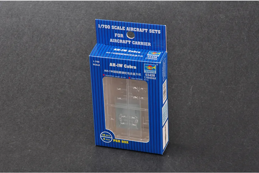 Trumpeter 1/700 AH-1W Cobra Helicopter (12Pcs) for Aircraft Carrier Scaled Plastic Model Kit image 31044