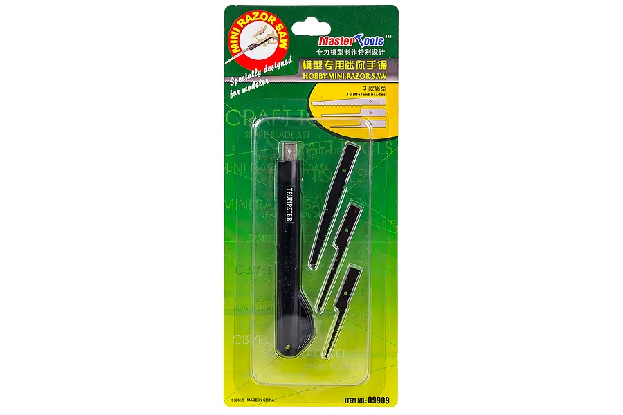 Trumpeter Master Tools Modelers Mini Hand Saw w/ Assorted Blades image 31075