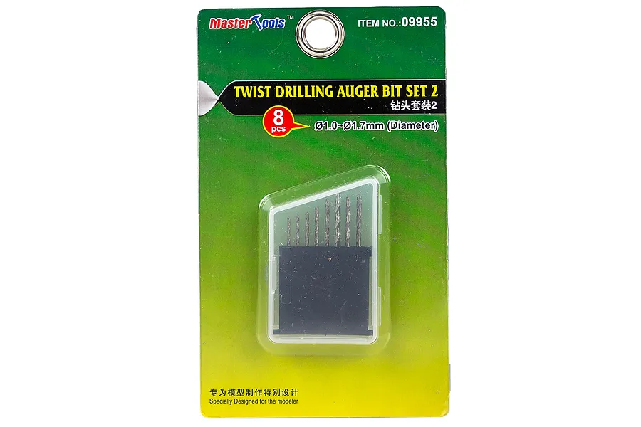 Trumpeter Master Tools 1.0, 1.1, 1.2, 1.3, 1.4, 1.5, 1.6, 1.7mm Craft Drill Set image 31107