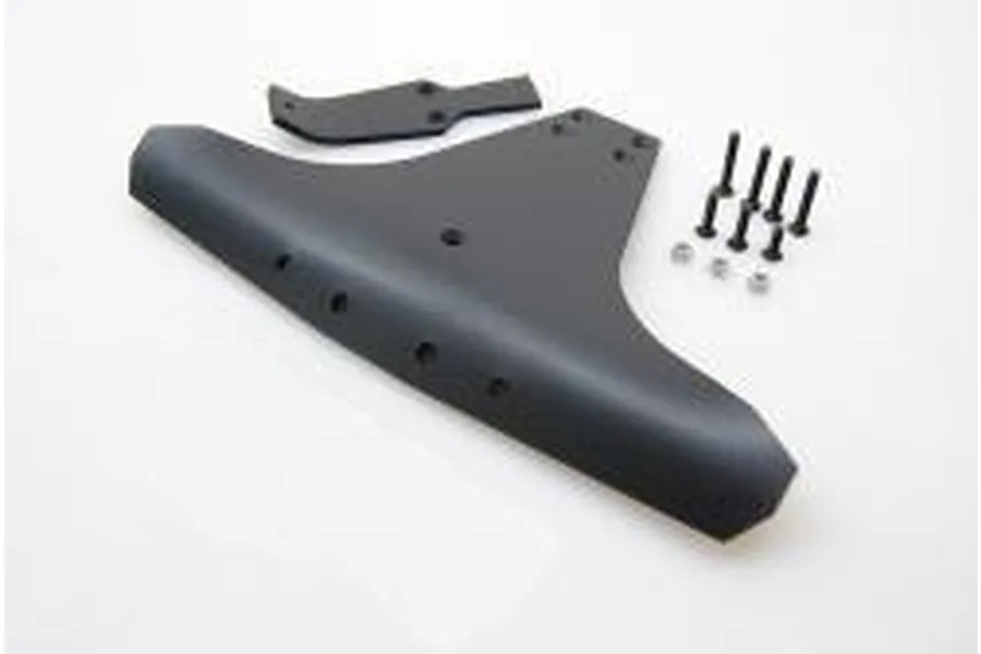 T-Bone Racing front basher bumper kit for HPI Blitz, including a black nylon bumper, mounting bracket, and hardware set.