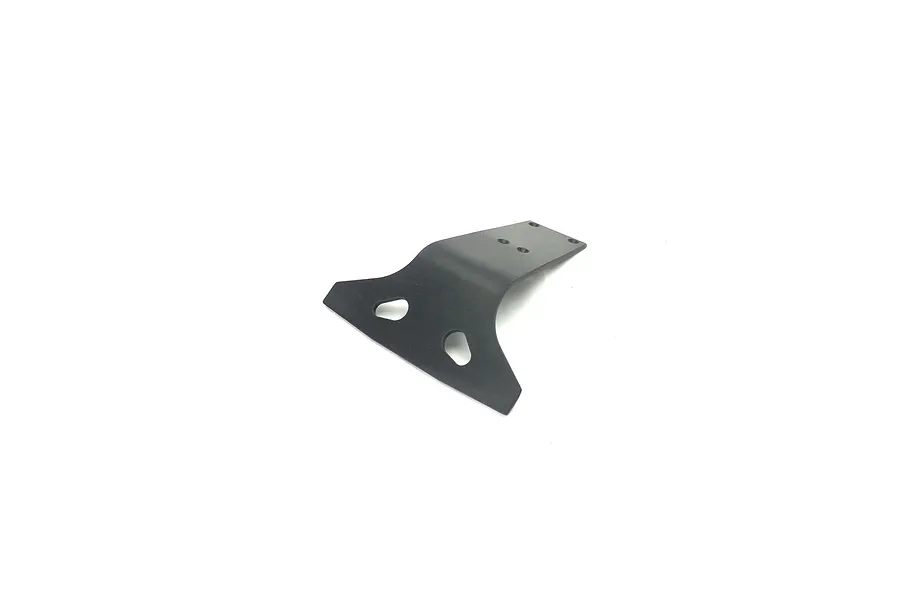 A black T-Bone Racing rear monster bumper for an ARRMA Raider RC car, shown from a high angle against a white background.