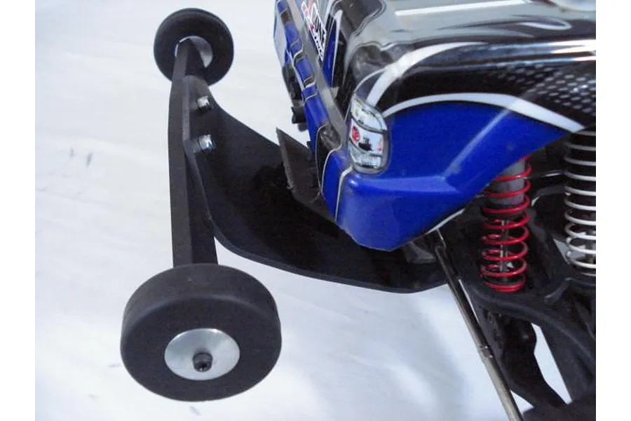 T-Bone Racing Black Traxxas E-Maxx Rear V4 Bumper &amp;amp; Wheelie Bar image 31617
