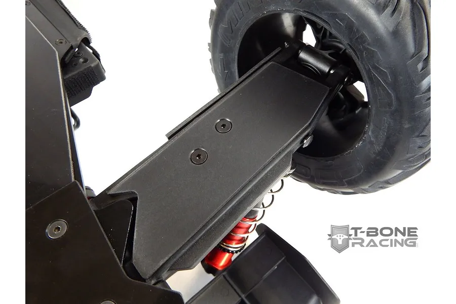 T-Bone Racing Black ARRMA Kraton Rear Suspension Arm Flat A-Skids Set image 31643