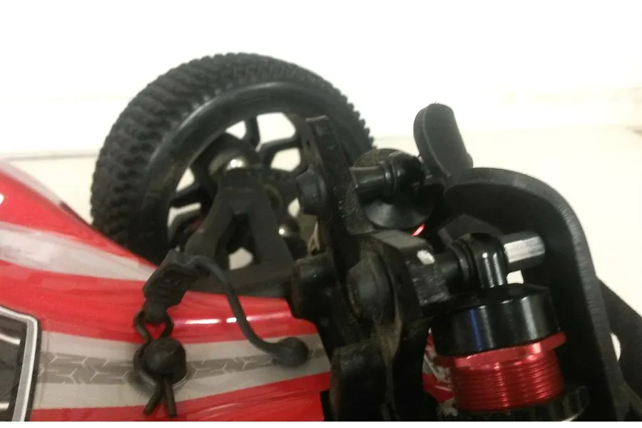 T-Bone Racing Black ARRMA Typhon Front Shock Tower Skids image 3