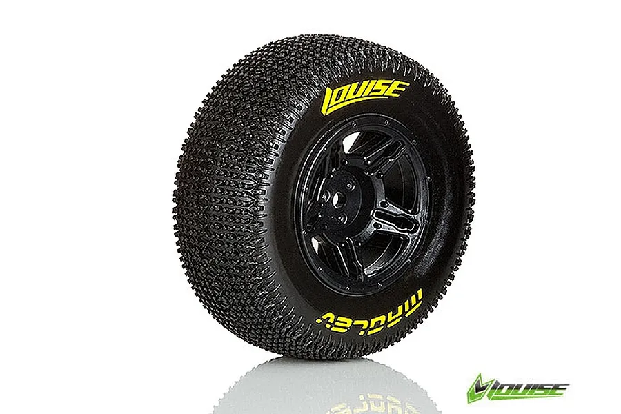 Louise 2.2/3.0&amp;quot; Maglev Tyres on Black Rims - Glued Wheels 2Pcs image 31802