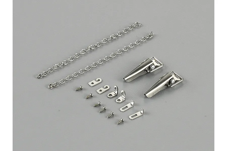 Killerbody 1/10 Stainless Steel Tray Lock Latch Kit image 31856