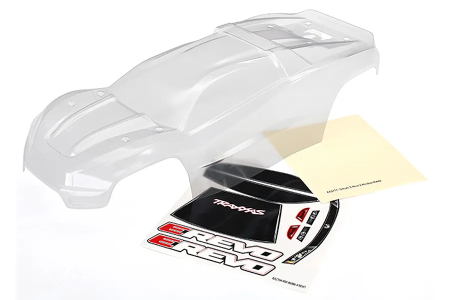 Traxxas E-Revo VXL 2.0 Clear Unpainted Body Shell image 31949