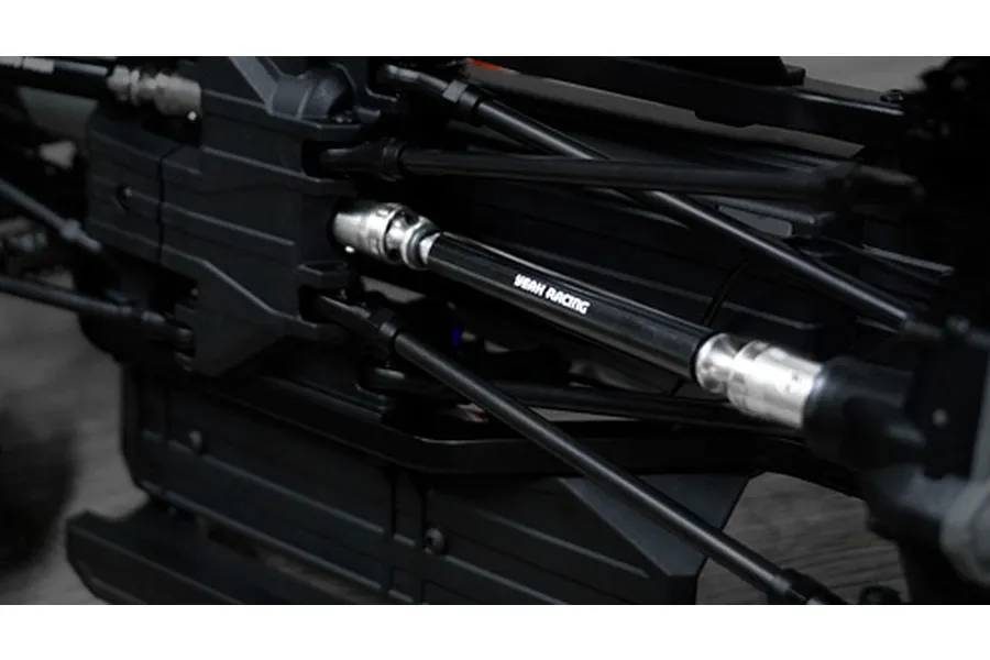 Yeah Racing Red Stainless Steel &amp;amp; Aluminium TRX-4 Centre Front &amp;amp; Rear Drive Shaft Set 2Pc image 32013