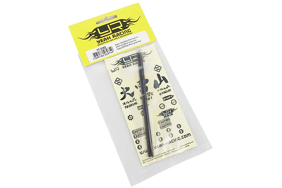 Yeah Racing Super Hard Steel 2.5mm Replacement Long Tip for Hex Driver 2Pcs image 32052