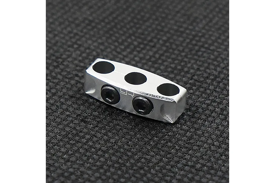 Yeah Racing Silver Aluminium 12-14 Gauge Wire Organizer Clamp image 32071