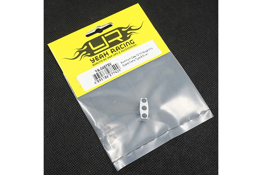 Yeah Racing Silver Aluminium 12-14 Gauge Wire Organizer Clamp image 32074