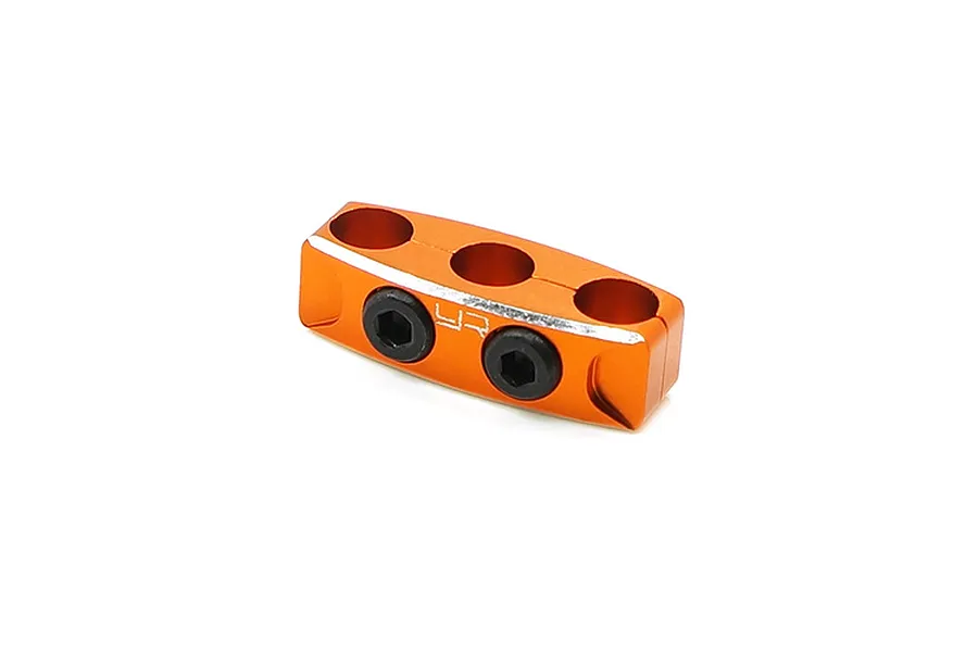 Yeah Racing Orange Aluminium 12-14 Gauge Wire Organizer Clamp image 32075