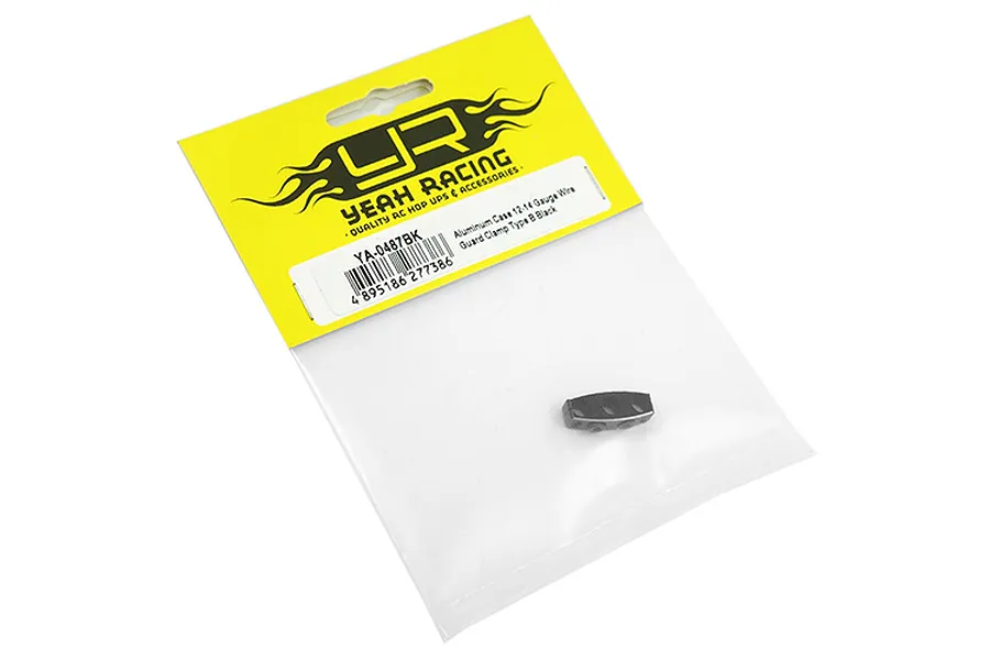 Yeah Racing Black Aluminium 12-14 Gauge Wire Organizer Clamp image 32082