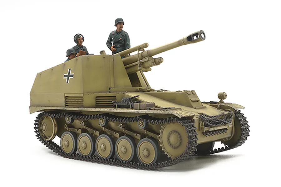 Tamiya 1/35 German Wespe Self-Propelled Howitzer (Italian Front) Scaled Plastic Model Kit image 32110