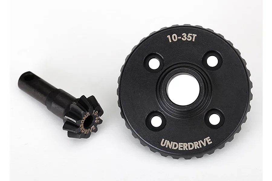 Traxxas TRX-4 10T/35T Machined Underdrive Crown &amp;amp; Pinion Differential Gears image 32122
