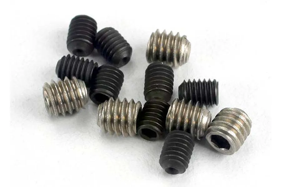 Traxxas 3x4mm &amp;amp; 4x4mm Fine Thread Grub Screws 12Pcs image 32165