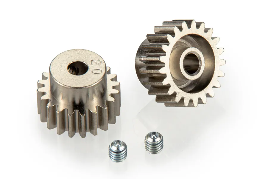 Tamiya Aluminium 20T, 21T 48dp/0.5Mod Pinion Gears 2Pcs image 32215
